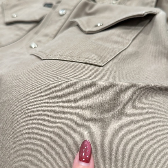 Walls - Thick Canvas Western-Cut Snap-Down Jac-Shirt, EUC 16 1/2 X-Long - Picture 13 of 13